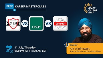CEH vs. CISSP vs CompTIA Security+: Which Certification is Right for Your Career? | Simplilearn