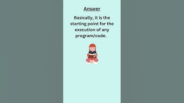 What is "main" in public static void main(String[] args) | Most important java interview question