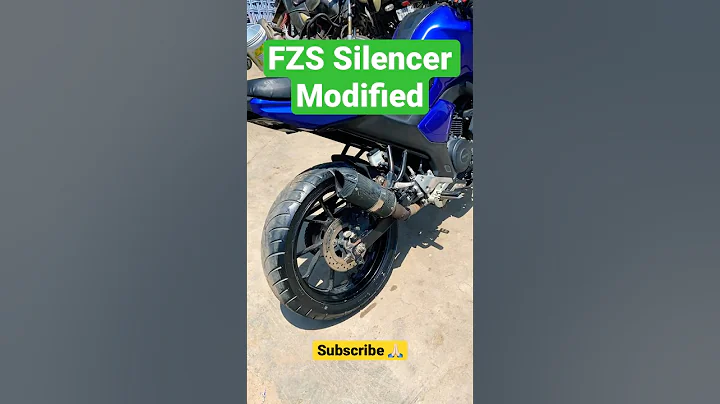 Yamaha FZS Silencer Modified #yamahafzs #fzsv3