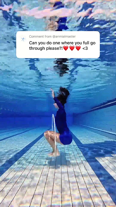 Swimming Through the Hula Hoop 🏊🏼‍♀️ Underwater Challenge