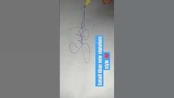 (Sohail Khan) name signature ❤️