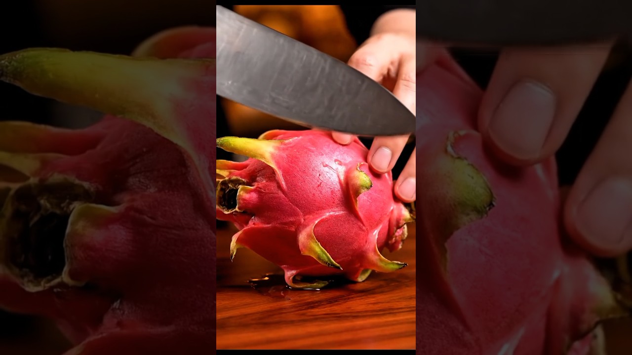 Satisfying Dragon Fruit & Avocado Cutting 🔪✨ | Glassy ASMR Sounds 