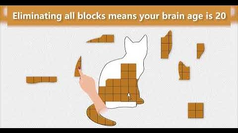 Eliminating all blocks means your brain age is 20 - GreyFun Block Puzzle - en1200x628