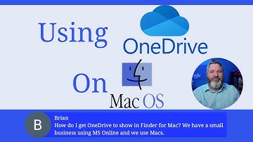 OneDrive On Mac using Finder (For Brian and others)
