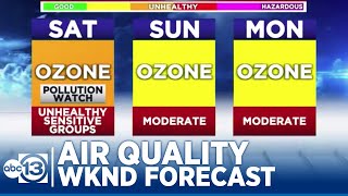 Beautiful weekend but pollen and pollution could impact your health