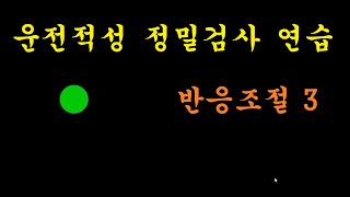 운전적성 정밀검사 연습 반응조절3