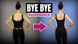 8 Min. | Sanftes Rückentraininig: Top Übungen gegen Rückenfett & BH-Speck! | Deutsch