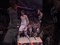 DEVIN VASSELL MEETS CHET HOLMGREN AT THE RIM AND HAS WORDS.