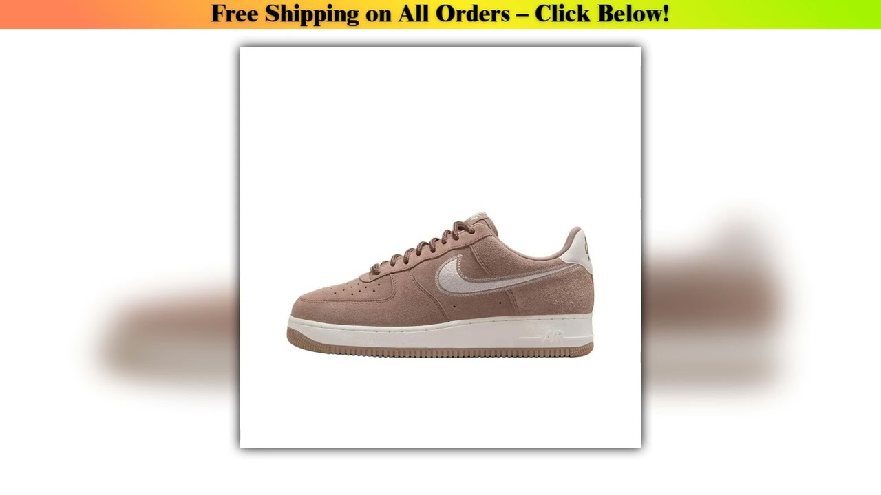 Nike Air Force 1 Low '07 LV8 Mink Brown Embroidered Swoosh HJ4465-200 Wholesale Best Quality New