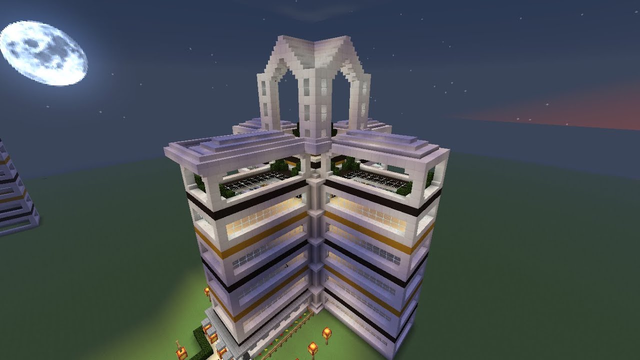 Tuto construction minecraft d'un hotel de luxe parti: 1 - YouTube