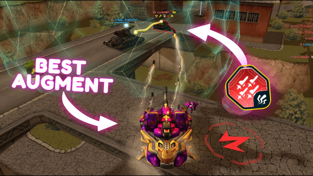 Tanki Online - Best Scorpion Augment Missile Launcher Swarm | Crisis Drone