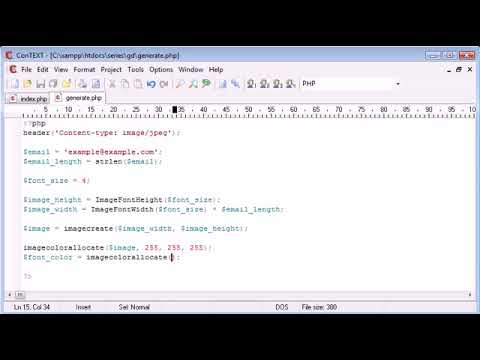Beginner PHP Tutorial   158   Protecting Email with String to Image Part 2   YouTube 2017