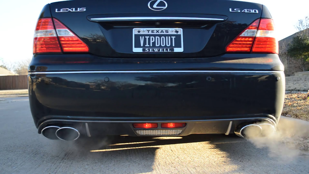 Lexus LS430 Custom Exhaust (Muffler Delete) YouTube