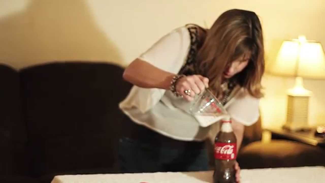 Coca Cola and Milk Experiment = Lucy tries stuff - YouTube