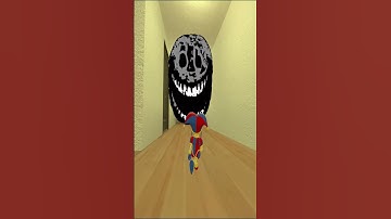 When Tiny Pomni Meet Scary Nextbots in Liminal Hotel Gmod