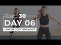 30minute hiit leg workout no equipment  zero30 day 6