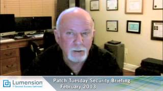 February 2013 Patch Tuesday Security Briefing