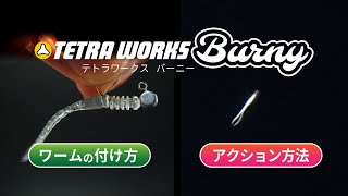 [初心者アジング] ワームの付け方＆アクション「TETRA WORKS バーニー」