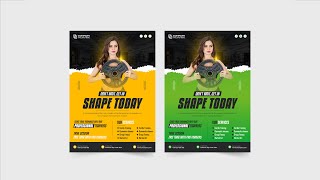 Gym Flyer Design Free Download | Gym Business Promotional Flyer Template screenshot 2