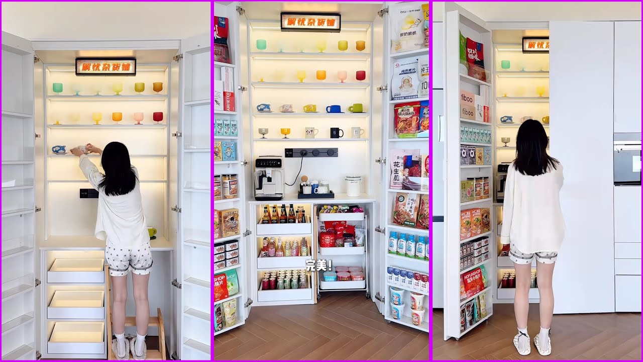 “Satisfying Cabinet Restock 💖 | Kawaii Organization & Deep Cleaning”