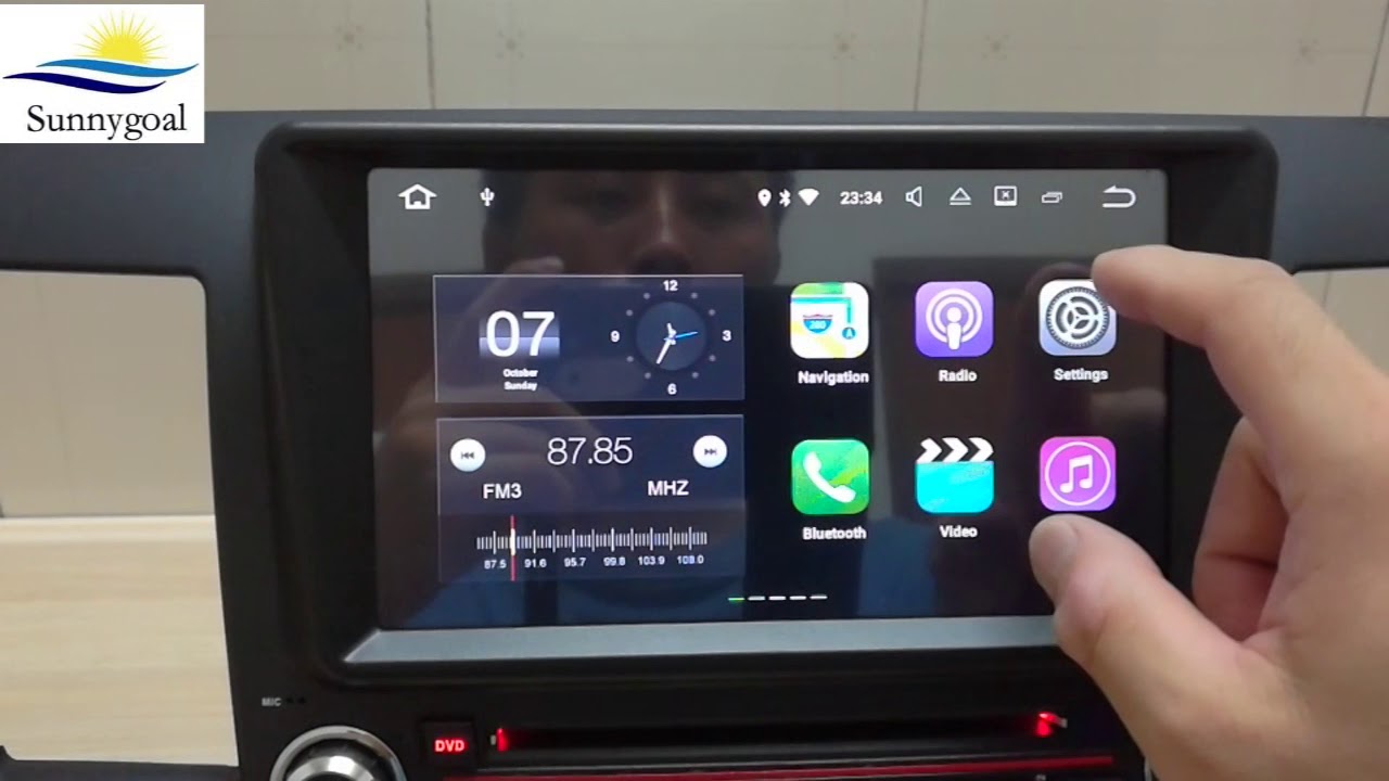 Test Android 7.1 os car stereo for Mitsubishi Lancer(2006