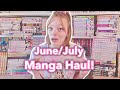 June and July Manga Haul | 80+ volumes! | Sneak peek at the new shelf set up