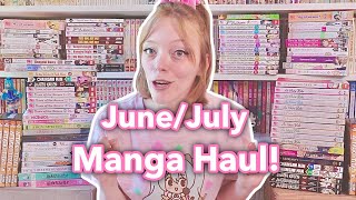June and July Manga Haul | 80+ volumes! | Sneak peek at the new shelf set up