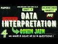 DATA INTERPRETATION 🔥 26 June 2025 Shift 2 NTA UGC NET JRF SET ASSISTANT Professor Exam (OSHIN JAIN)