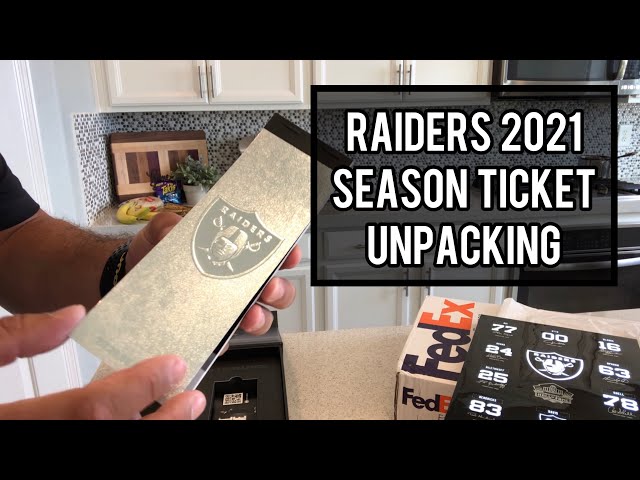 The Las Vegas Raiders 2022 season ticket holder package 