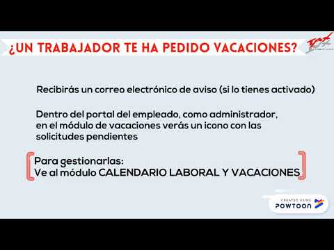 Portal del empleado TAX: Calendario laboral y vacaciones