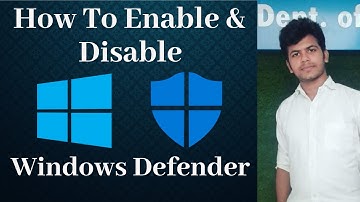 How to enable and disable windows defender in 2018 || LEARN WITH SUMON