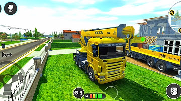 Crane Truck Help Build Houses - Drive Simulator 2020 - Android Gameplay