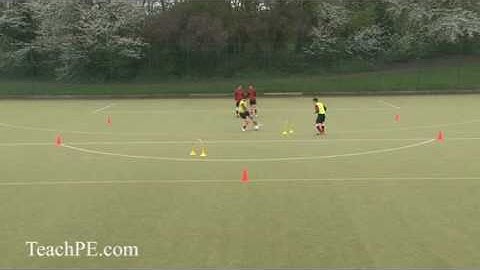 Soccer Drills - 2v2 skills - Pass through the gates