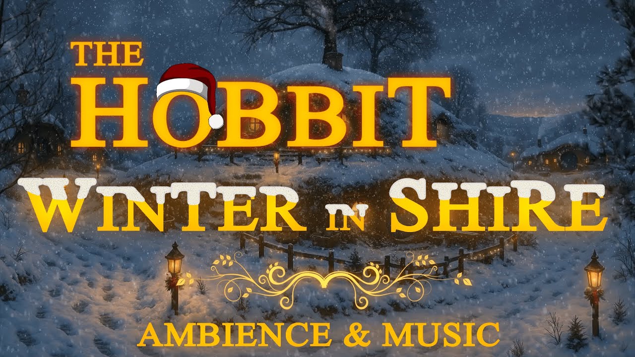 The Lord of The Rings | The Hobbit | Cozy Winter in Shire : Ambience &  Music