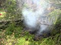 Пожары на Таганае, открытый огонь в лесу