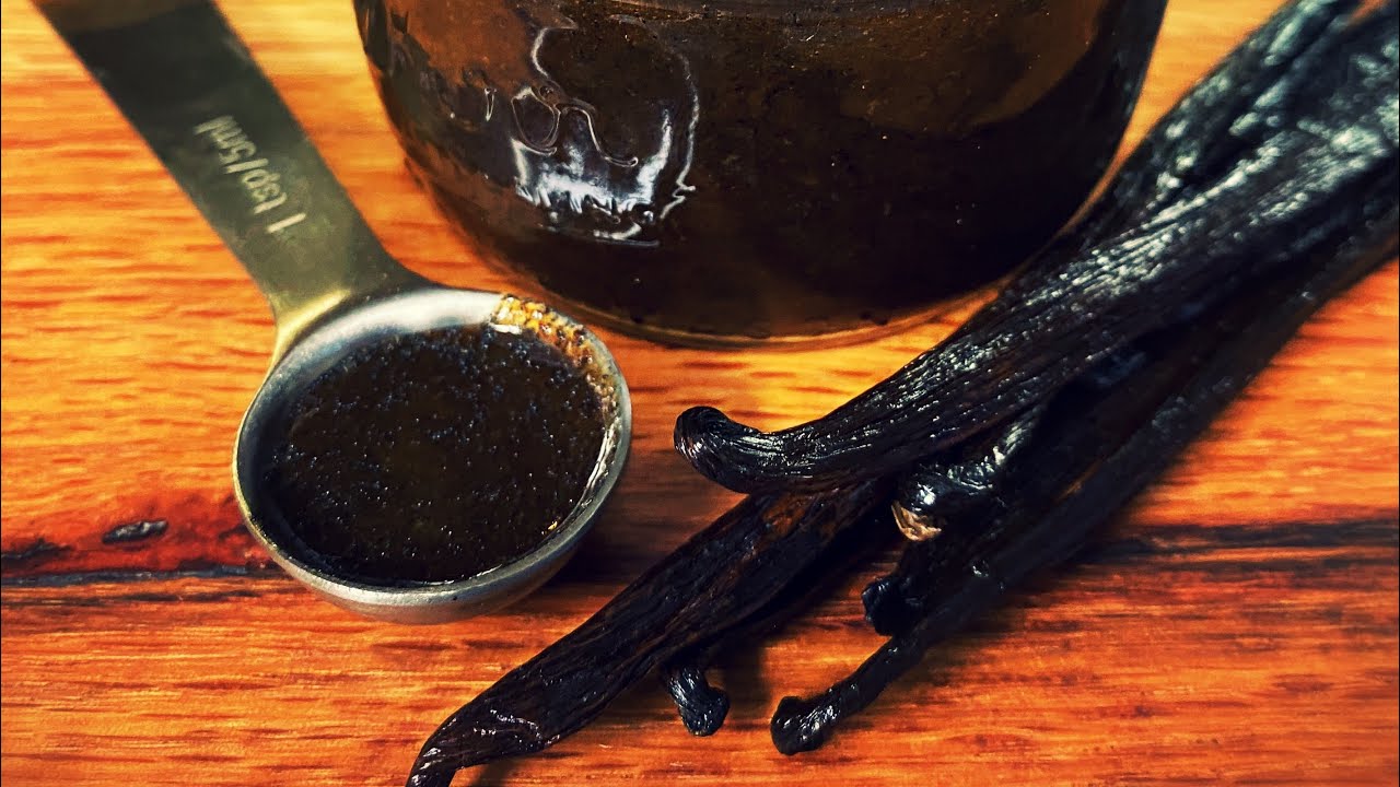 Making Vanilla Bean Paste