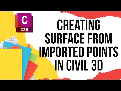 Creating surface from imported points in Civil 3d