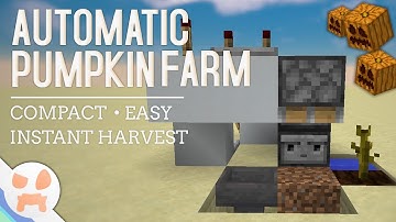 FULLY AUTOMATIC PUMPKIN FARM TUTORIAL | 1.12.2 , Easy , Compact