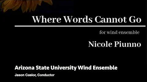 WHERE WORDS CANNOT GO Nicole Piunno