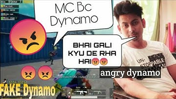 Dynamo playing with random || full gali mc bc || angry 😡 dynamo