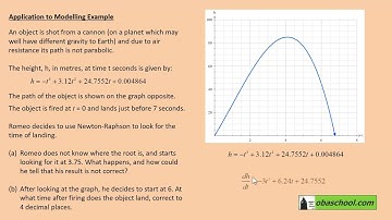 Numerical Methods - 1.23 The Newton-Raphson Method - Numerical Methods Applications to Modelling