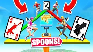 *UNVAULTED* SPOONS Card Game FOR LOOT! *NEW* Game Mode in Fortnite