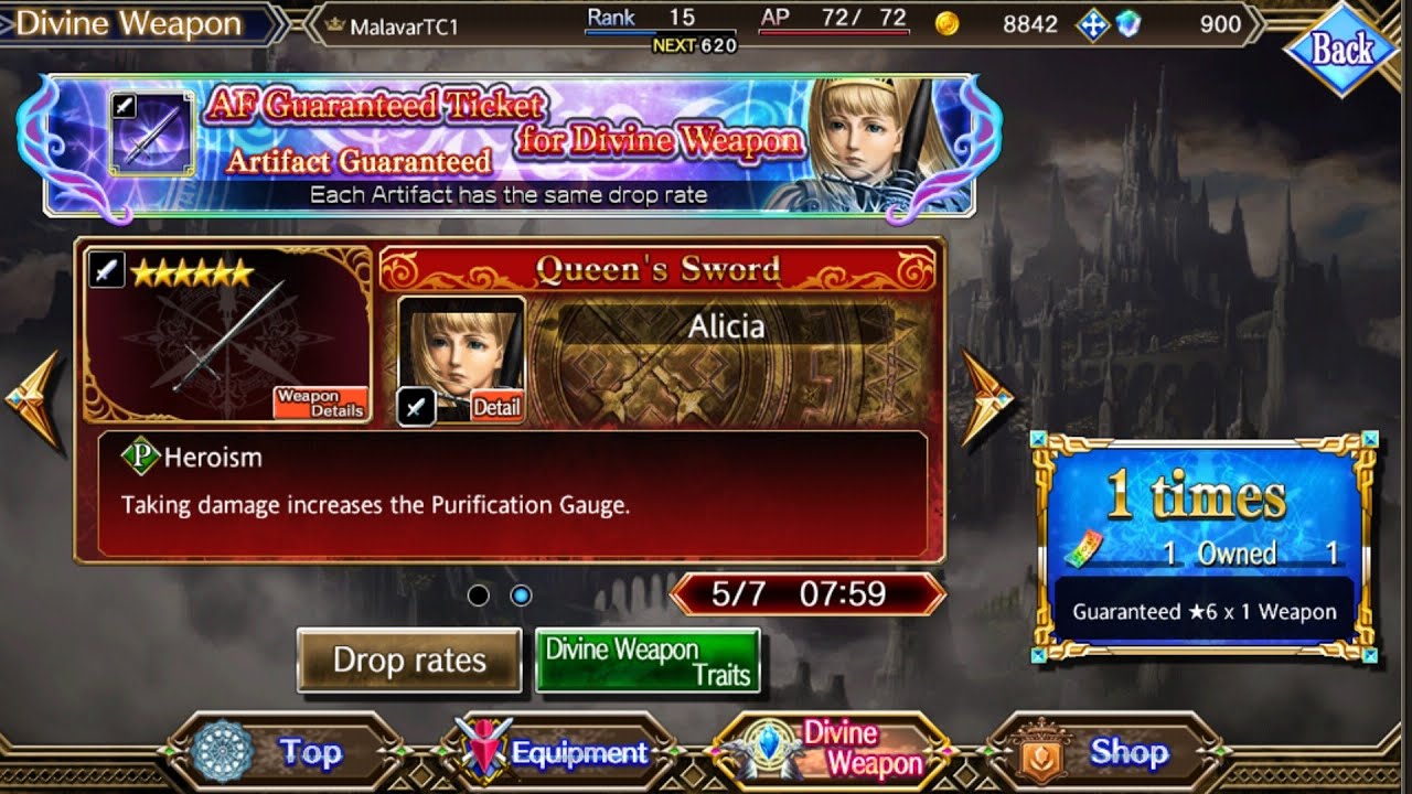 Valkyrie Anatomia The Origin Af Guarenteed Ticket For Divine Weapon