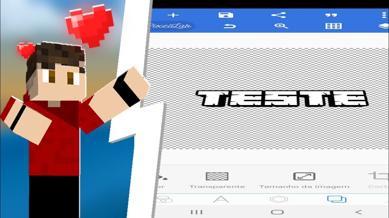 como fazer testo de minecraft(atualização)tutorial - YouTube