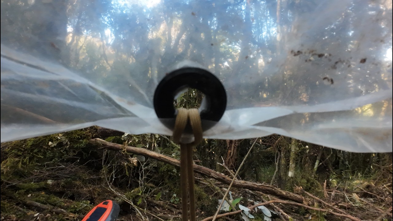 Kiwi bivy using press together in the bush grommets, ALLHONE Handy Grommets made in NZ