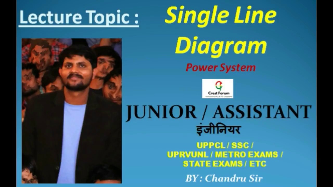 Lect -02 I Single Line Diagram ( Power System ) I J.E & TG-2 ( UPPCL I SSC I DMRC ) By Chandru Sir