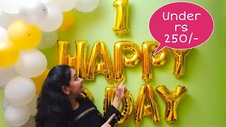 How To Decorate Home For 1st Birthday Party | 1 Happy birthday ...
