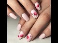 Простой дизайн ногтей! Воздушные нежные цветы. Simple nail designs