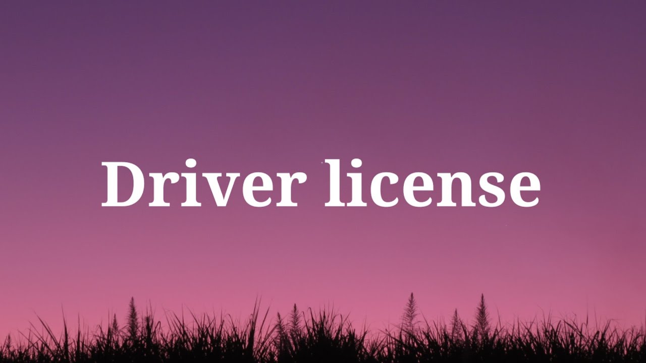 Olivia Rodrigo – drivers license (Lyrics) - YouTube