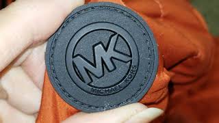 ASMR Michael Kors Premium Down Blend Puffer Jacket Orange Spice!